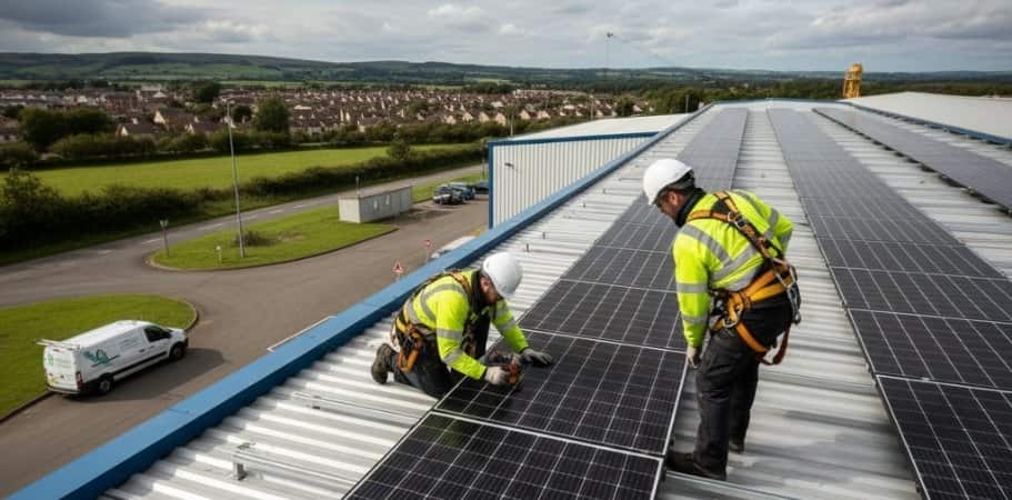 Commercial Solar Panel Installation in Thornley