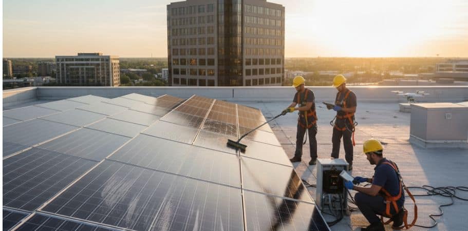 Commercial Solar Panel Maintenance In Sacriston