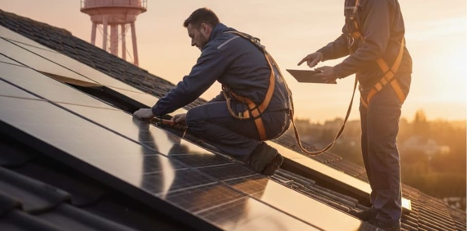 Solar Panel Repairs Service in Brayton